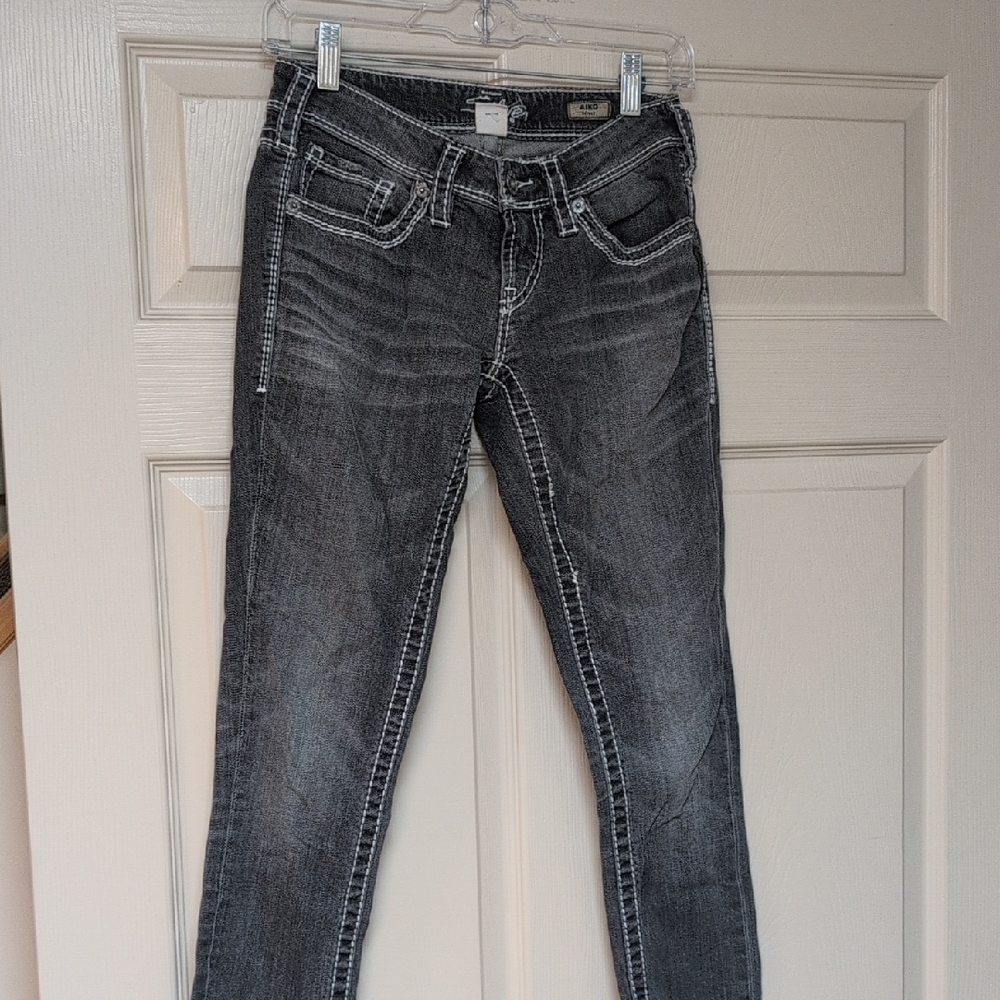 Aiko Women's Dark Gray Skinny Jeans